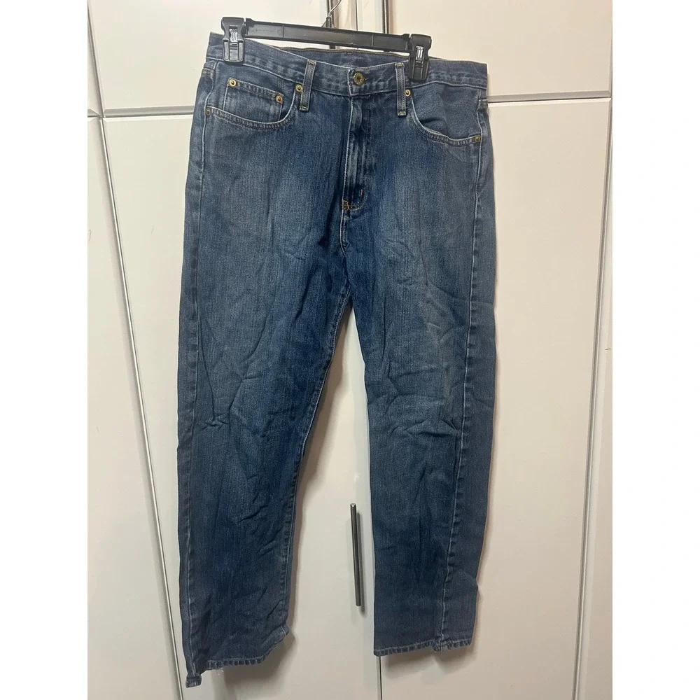 Polo Jeans Co Ralph Lauren Mens Straight Leg‎ Denim Blue Jeans Medium Wash